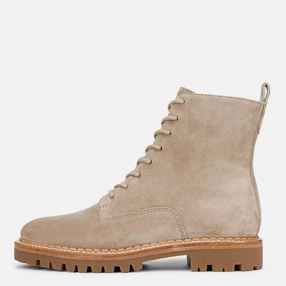 VINCE Cabria suede lug boot in dark clay sand beige, size 9. EUC - Picture 6 of 6